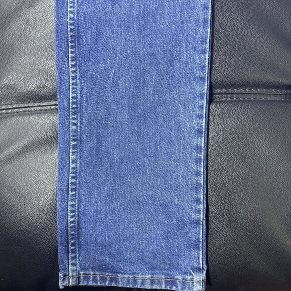Wrangler Men's Straight Jeans Medium Wash Blue Denim Slash Pocket Classic 9x36 - Picture 9 of 13